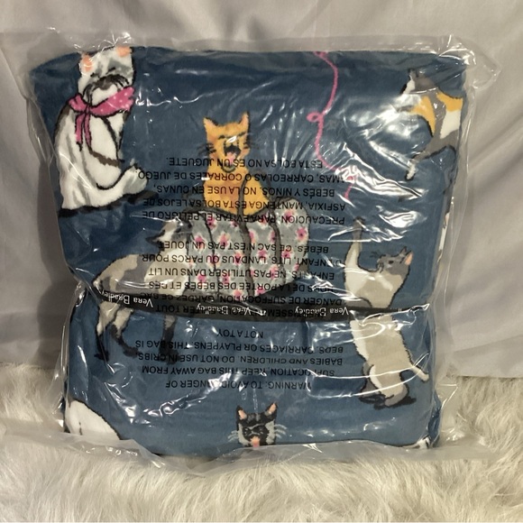 Vera Bradley Fleece Throw Blanket in Cats Meow Factory Sealed Giftable - Picture 3 of 5